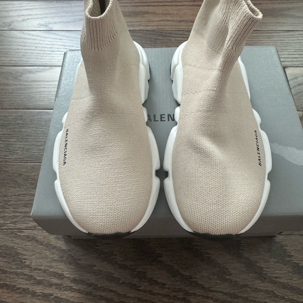 Balenciaga Light Tan Sock Sneakers